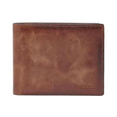 Fossil Derrick Läder eller Polyester Plånbokset för Män Fossil Derrick Läder eller Polyester Plånbokset för Män