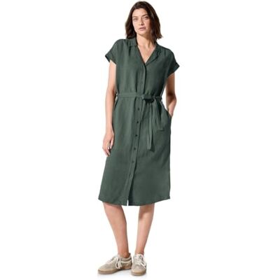 Cecil Linen_LI/CV Solid klänning, balmy khaki, XL Cecil Linen_LI/CV Solid klänning, balmy khaki, XL