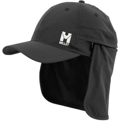 MILLET Trekker II Cap Blandad keps nackskydd vandring, vandring, livsstil, svart, M MILLET Trekker II Cap Blandad keps nackskydd vandring, vandring, livsstil, svart, M