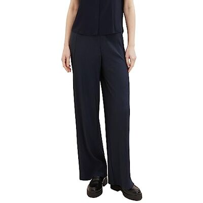 TOM TAILOR Dam plissé byxor med breda ben, 10668-sky Captain Blue, 34W x 30L TOM TAILOR Dam plissé byxor med breda ben, 10668-sky Captain Blue, 34W x 30L