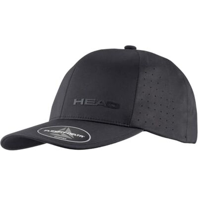 HEAD Unisex vuxen delta flexfit mössa, svart, en storlek HEAD Unisex vuxen delta flexfit mössa, svart, en storlek