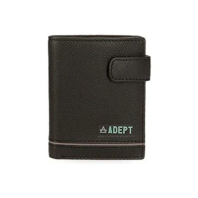 ADEPT Kurt Vertikal plånbok med klickstängning Svart 8,5x10,5x1 cms Läder, Svart, Vertikal plånbok med klickstängning ADEPT Kurt Vertikal plånbok med klickstängning Svart 8,5x10,5x1 cms Läder, Svart, Vertikal plånbok med klickstängning