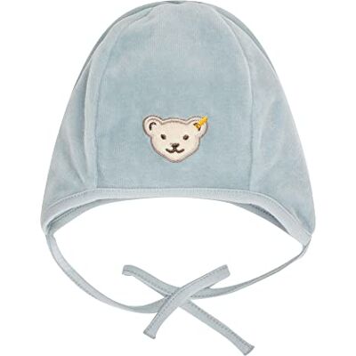 Steiff Unisex baby basic tofs mössa, Himmelsk blå, 43 Steiff Unisex baby basic tofs mössa, Himmelsk blå, 43