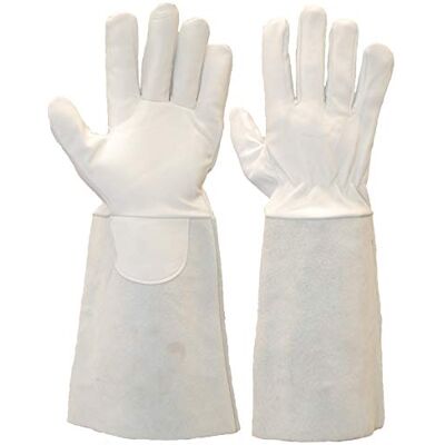 Ruvigrab Handske läder naturlig blomma, servettärm 40 cm Ruvigrab Handske läder naturlig blomma, servettärm 40 cm
