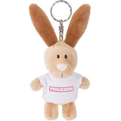 NICI 44724 nyckelring hare med t-shirt prinsessa 10 cm, beige NICI 44724 nyckelring hare med t-shirt prinsessa 10 cm, beige