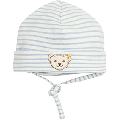 Steiff Unisex baby basic tofs mössa, Himmelsk blå, 45 Steiff Unisex baby basic tofs mössa, Himmelsk blå, 45