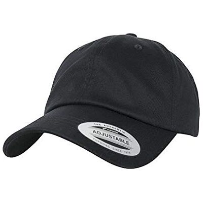 Flexfit Yupoong Unisex pappakeps av ekologisk bomull med böjd skärm, ekologisk bomull baseballkeps, justerbar storlek, en storlek passar alla, svart, En Storlek Flexfit Yupoong Unisex pappakeps av ekologisk bomull med böjd skärm, ekologisk bomull baseballkeps, justerbar storlek, en storlek passar alla, svart, En Storlek