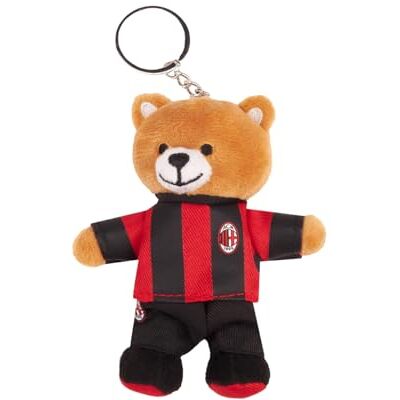 A.C. Milan AC Milan Teddy Bear Nyckelring, Plysch Nallebjörn, Officiell produkt, Rödbrun, Taglia unica A.C. Milan AC Milan Teddy Bear Nyckelring, Plysch Nallebjörn, Officiell produkt, Rödbrun, Taglia unica
