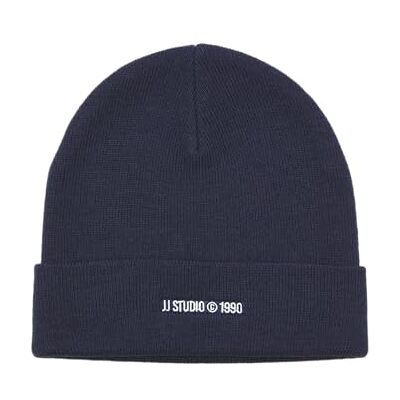 JACK & JONES Jacbottle Beanie stickad mössa, marinblå blazer, En Storlek JACK & JONES Jacbottle Beanie stickad mössa, marinblå blazer, En Storlek