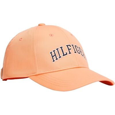 Tommy Hilfiger unisex barn Hilfiger Varsity keps KA0KA00050 huvudbonader, orange (Faded Sun Kiss), S-M Tommy Hilfiger unisex barn Hilfiger Varsity keps KA0KA00050 huvudbonader, orange (Faded Sun Kiss), S-M