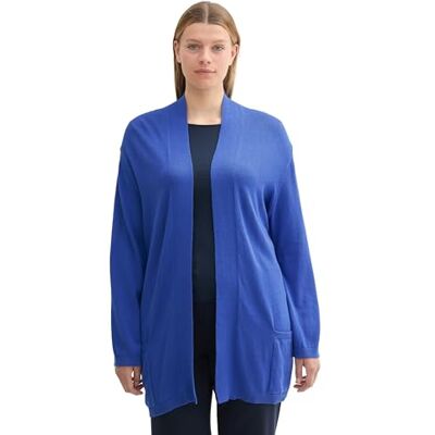 TOM TAILOR dam plus kofta kofta, 10619 – Preppy Jean Blue, 46 TOM TAILOR dam plus kofta kofta, 10619 – Preppy Jean Blue, 46