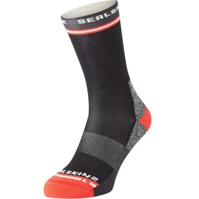 SealSkinz Blofield anti-blister medellång löpstrumpa, Svart, Medium SealSkinz Blofield anti-blister medellång löpstrumpa, Svart, Medium