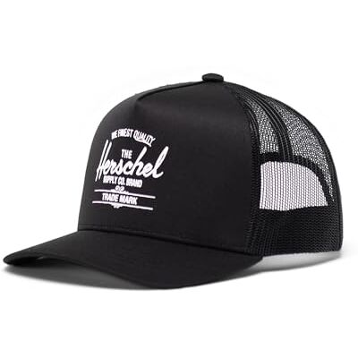 Herschel Unisex Whaler Tall Mesh Cap Mössa, Svart, One Size, Svart, one size Herschel Unisex Whaler Tall Mesh Cap Mössa, Svart, One Size, Svart, one size