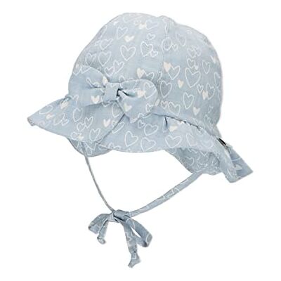 Sterntaler Flickors hjärta hatt, Ljusblå, 47 Sterntaler Flickors hjärta hatt, Ljusblå, 47