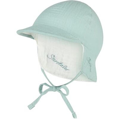 Sterntaler Wende Schirmmütze Musselin solhatt, ljus turkos, 39 blandad baby Sterntaler Wende Schirmmütze Musselin solhatt, ljus turkos, 39 blandad baby