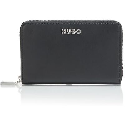 HUGO Dam Mel liten dragkedja runt plånbok, svart kol, plånbok, 6-tum, Mel liten dragkedja runt plånbok HUGO Dam Mel liten dragkedja runt plånbok, svart kol, plånbok, 6-tum, Mel liten dragkedja runt plånbok