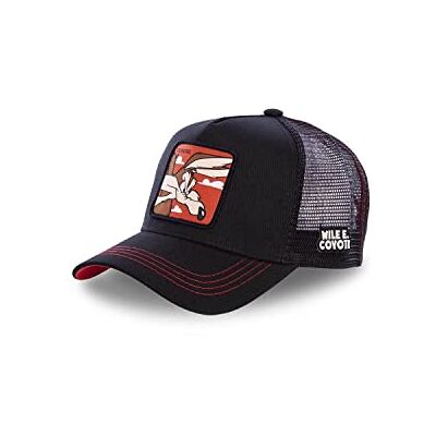 Capslab Wile E. Coyote Trucker Cap Looney Tunes, svart, En Storlek Capslab Wile E. Coyote Trucker Cap Looney Tunes, svart, En Storlek