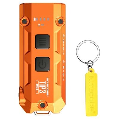 Nitecore TIP3 Nyckelring i metall med flera färgtemperaturer (orange) Nitecore TIP3 Nyckelring i metall med flera färgtemperaturer (orange)