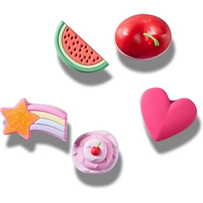 Crocs Unisex staplade godis 5-pack skoberlocker, flerfärgad, en storlek, flerfärgad, En Storlek Crocs Unisex staplade godis 5-pack skoberlocker, flerfärgad, en storlek, flerfärgad, En Storlek
