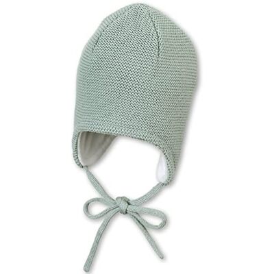 Sterntaler Unisex barn stickad mössa baby stickad mössa med fleecefoder, Grön, 41 Sterntaler Unisex barn stickad mössa baby stickad mössa med fleecefoder, Grön, 41