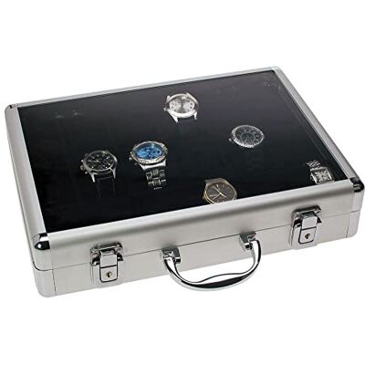 SAFE 266 klockhållare med svart sammet för 18 klockor klockställ klocklådor 345 x 255 x 75 mm SAFE 266 klockhållare med svart sammet för 18 klockor klockställ klocklådor 345 x 255 x 75 mm