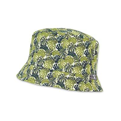 Sterntaler Unisex barn vändbar fiskarhatt blad barnhatt, Mörkgrön, 49 Sterntaler Unisex barn vändbar fiskarhatt blad barnhatt, Mörkgrön, 49