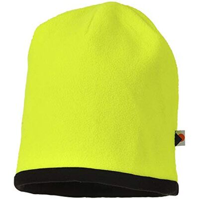 Portwest HA14 Vändbar Hi-Vis Beanie Mössa, Gul/Svart Portwest HA14 Vändbar Hi-Vis Beanie Mössa, Gul/Svart
