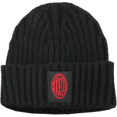 Ac Milan Skipperhatt med tyglapp 45% PC 30% NY 25% PL Milan 143424, Svart, one size Ac Milan Skipperhatt med tyglapp 45% PC 30% NY 25% PL Milan 143424, Svart, one size