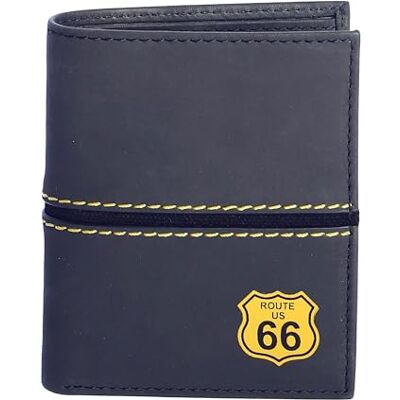 Route 66 Plånböcker för män plånbok för män med myntväska plånbok med korthållare för män RFID-plånbok för män plånbok herr läder, Luis, Marinblå, Estándar Route 66 Plånböcker för män plånbok för män med myntväska plånbok med korthållare för män RFID-plånbok för män plånbok herr läder, Luis, Marinblå, Estándar