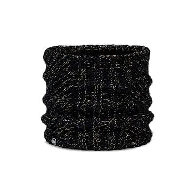 Buff Stickad & Fleece-halsvärmare för kvinnor, extrem kyla, praktiska, mångsidiga, mode, värmeisolering, bekväm, en storlek, svart Buff Stickad & Fleece-halsvärmare för kvinnor, extrem kyla, praktiska, mångsidiga, mode, värmeisolering, bekväm, en storlek, svart