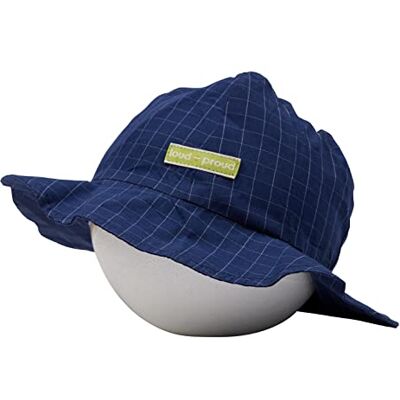 loud + proud Aus Feinem Karo, Gots Zertifiziert Unisex Barn Mössa/Hatt, Ultramarin, 110-116 loud + proud Aus Feinem Karo, Gots Zertifiziert Unisex Barn Mössa/Hatt, Ultramarin, 110-116