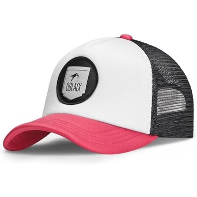 Oblack Trucker Cap barn Classic Basecap pojkar med mesh Baseballkeps män justerbar unisex Keps flickor en storlek Baseballkeps damer, ROSA, one size Oblack Trucker Cap barn Classic Basecap pojkar med mesh Baseballkeps män justerbar unisex Keps flickor en storlek Baseballkeps damer, ROSA, one size