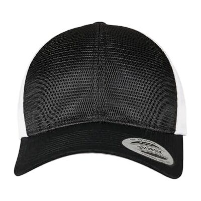 Flexfit Unisex basebollkeps, svart/vit, En Storlek Flexfit Unisex basebollkeps, svart/vit, En Storlek