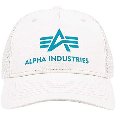 Alpha Industries Basic Truckerkeps för män Jet Stream White Alpha Industries Basic Truckerkeps för män Jet Stream White