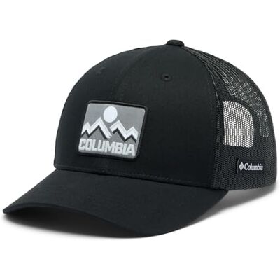 Columbia Snap-on Beanie Ungdom Svart/ Mountains, en storlek Columbia Snap-on Beanie Ungdom Svart/ Mountains, en storlek