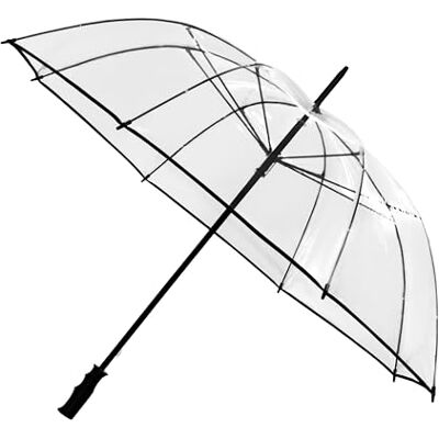 Falconetti Vindtätt transparent paraply manuell öppning 110 cm, transparent, 110 cm, Transparent, 110 cm Falconetti Vindtätt transparent paraply manuell öppning 110 cm, transparent, 110 cm, Transparent, 110 cm