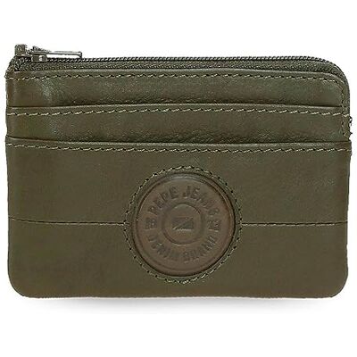 Pepe Jeans Cracker Plånbok Grön 11x7x1,5 cms Läder, Grön, Talla única, myntbörs Pepe Jeans Cracker Plånbok Grön 11x7x1,5 cms Läder, Grön, Talla única, myntbörs
