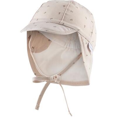Sterntaler Skjortmössa med nackskydd, tryckt med ankare, solhatt, Beige, 39 Sterntaler Skjortmössa med nackskydd, tryckt med ankare, solhatt, Beige, 39