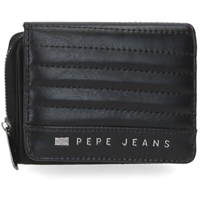 Pepe Jeans Biker plånbok med plånbok svart 10 x 8 x 3 cm polyester med detaljer i konstläder av Joumma väskor, svart, Talla única, Plånbok Pepe Jeans Biker plånbok med plånbok svart 10 x 8 x 3 cm polyester med detaljer i konstläder av Joumma väskor, svart, Talla única, Plånbok