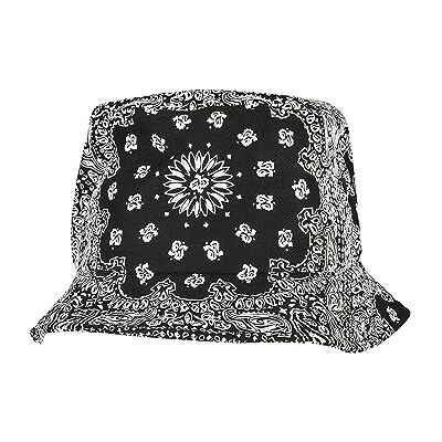 Flexfit unisex hatt bandana print bucket hat black one size, svart, En Storlek Flexfit unisex hatt bandana print bucket hat black one size, svart, En Storlek