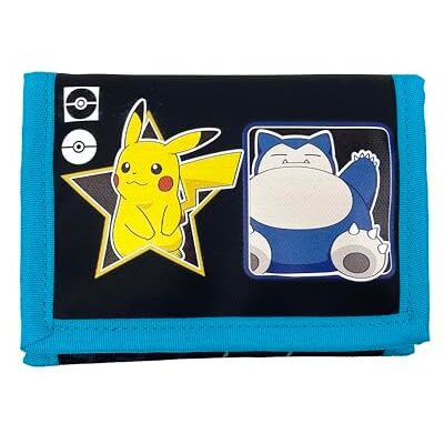 CYPBRANDS CyP Brands-Pokémon, plånbok, plånbok, svart, Pikachu, Squirtle, Charmander, Bulbasaur, Officiell produkt, svart, Estandar CYPBRANDS CyP Brands-Pokémon, plånbok, plånbok, svart, Pikachu, Squirtle, Charmander, Bulbasaur, Officiell produkt, svart, Estandar