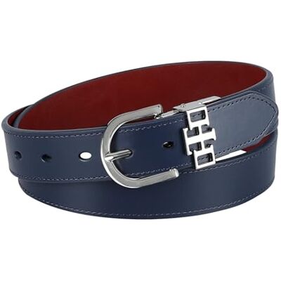 Tommy Hilfiger vändbart vardagsbälte för kvinnor, Marinblått/rött, XL Tommy Hilfiger vändbart vardagsbälte för kvinnor, Marinblått/rött, XL