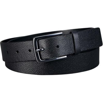 Calvin Casual Pin Buckle Pebble 35 mm Lv04d7095g Bälten, Svart (Svart/blymatt), 110 cm för män Calvin Casual Pin Buckle Pebble 35 mm Lv04d7095g Bälten, Svart (Svart/blymatt), 110 cm för män
