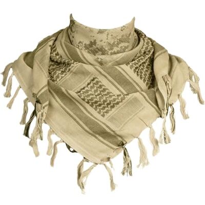 FREE SOLDIER Halsduk/huvudduk Shemagh, Pali Scarf Taktisk Scarf Arabian Desert Scarfs Unisex triangelscarf, 110 * 110 cm,kamouflageöknen FREE SOLDIER Halsduk/huvudduk Shemagh, Pali Scarf Taktisk Scarf Arabian Desert Scarfs Unisex triangelscarf, 110 * 110 cm,kamouflageöknen