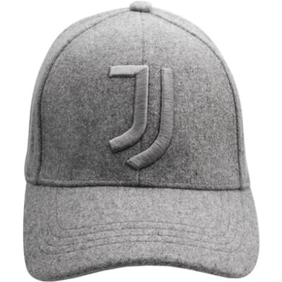 JUVENTUS 100% CO broderad läderlapp basebollkeps, Grå, one size JUVENTUS 100% CO broderad läderlapp basebollkeps, Grå, one size
