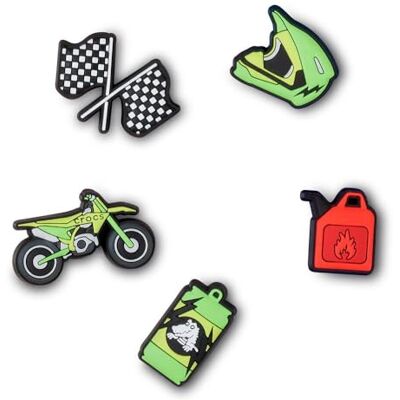 Crocs Unisex vuxen Dirt Bike skohängare, flerfärgad, en storlek, flerfärgad, Einheitsgröße Crocs Unisex vuxen Dirt Bike skohängare, flerfärgad, en storlek, flerfärgad, Einheitsgröße
