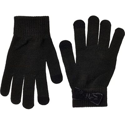PIECES PCNEW BUDDY BOW SMART GLOVES BC, svart, En storlek PIECES PCNEW BUDDY BOW SMART GLOVES BC, svart, En storlek