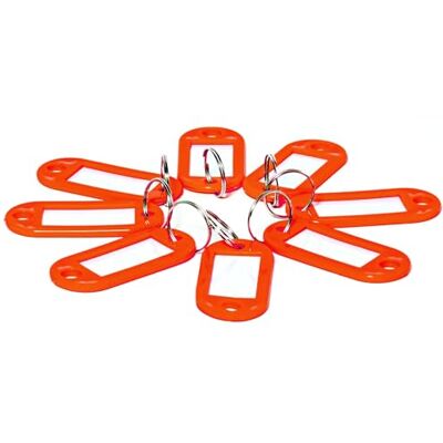 D.RECT – 10 stycken nyckelringar, plastnyckelringar med slingor, nyckelringar med fönster, personlig nyckelring, röd D.RECT – 10 stycken nyckelringar, plastnyckelringar med slingor, nyckelringar med fönster, personlig nyckelring, röd