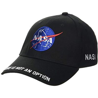 Nasa Unisex ACDCP002 Basebollkeps, Svart, one size Nasa Unisex ACDCP002 Basebollkeps, Svart, one size