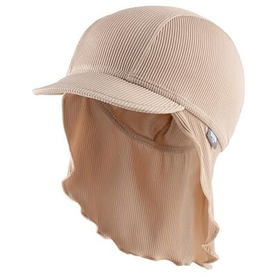 Sterntaler Unisex skärmmössa hals ribbad mössa, Beige, 55 Sterntaler Unisex skärmmössa hals ribbad mössa, Beige, 55